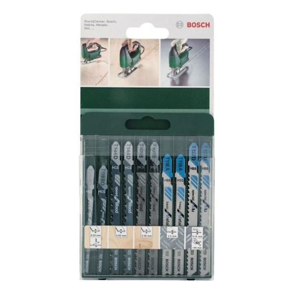 BOSCH tillbehör - set 10 pusselblad -
