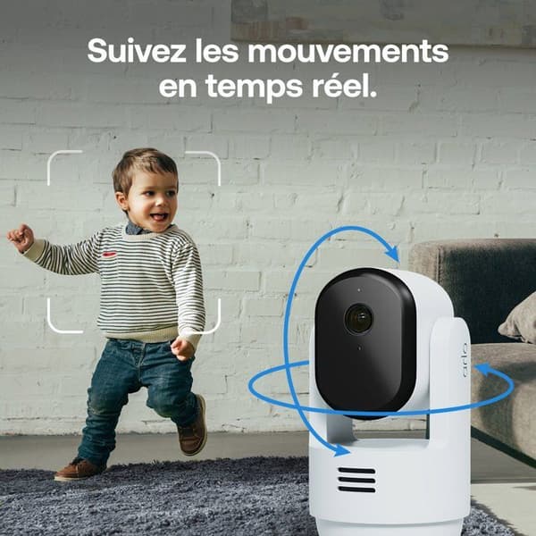 Arlo Essential 3 2K 360° övervakningskamerakit för inomhusbruk