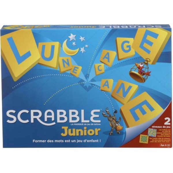 SCRABBLE - Scrabble Junior - Brädspel - Hjälp med att lära sig läsa och ordkomposition