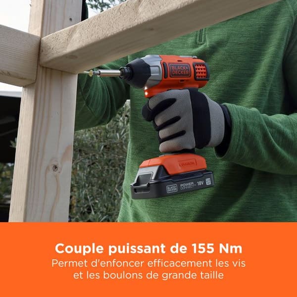 BLACK & DECKER BDCIM18N-XJ trådlös påverkningsdrivrutin - 18 V - litium