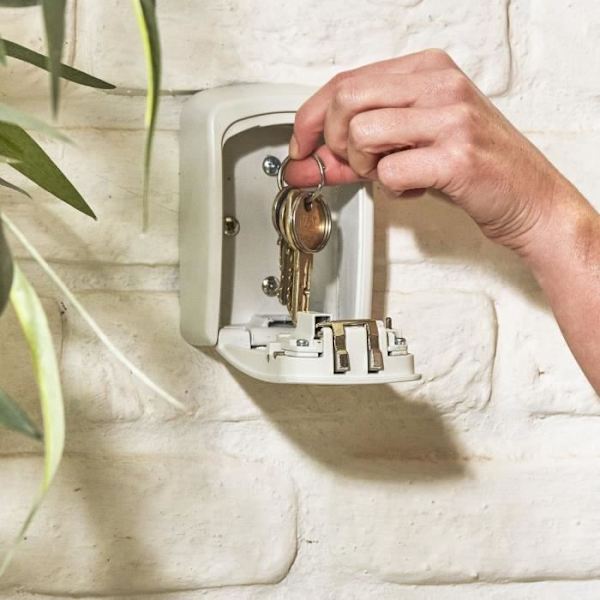MASTER LOCK Säker nyckellåda - Format M - Vit - Nyckelsäker - Säker lagring