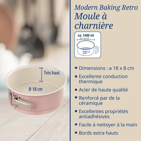 Set med 2 springformar - DR oetker - Retro - 18 och 20 cm