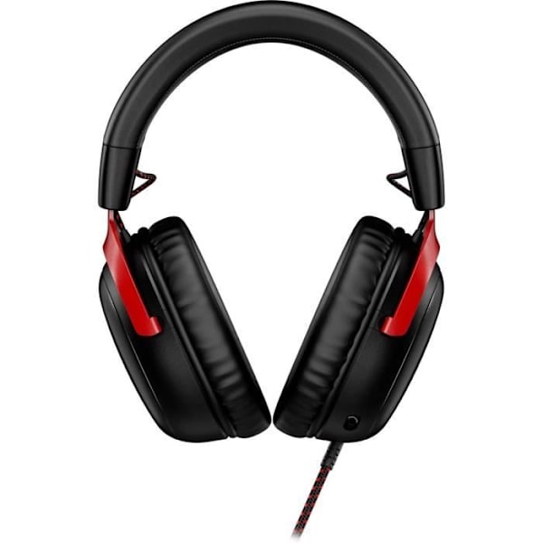 Wired Gaming Headset - HyperX Cloud III - för PC & konsol - Svart/Röd