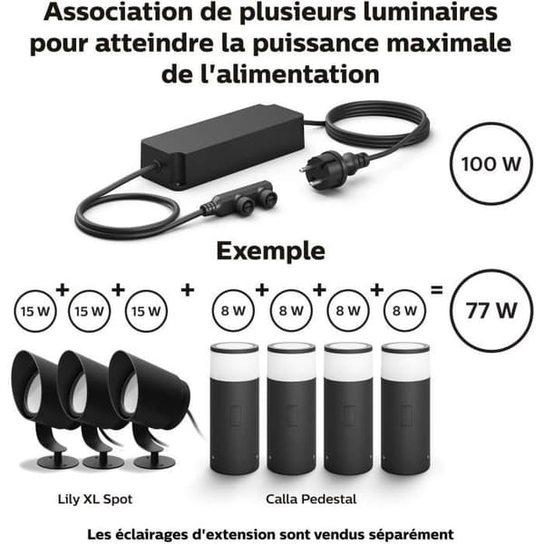 Philips hue utomhusmat 100w