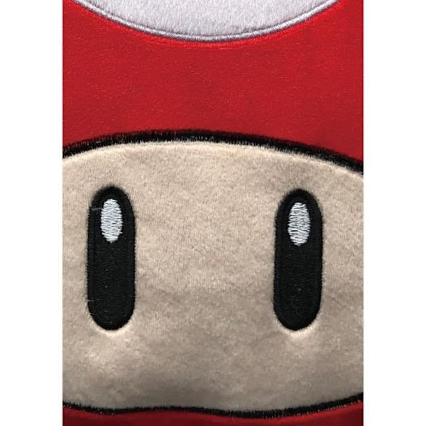 3D-kudde - MARIO BROS - Svamp - Mikrofiber - 40 cm