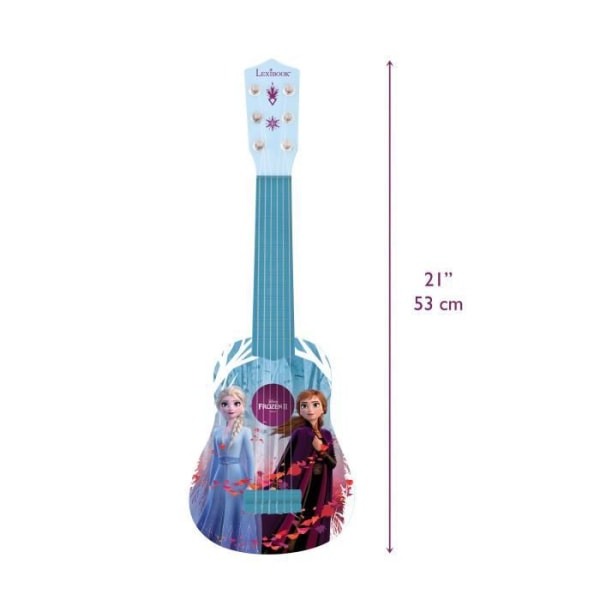 LEXIBOOK - QUEEN OF SNOWS - Akustisk gitarr för barn - Höjd 53 cm