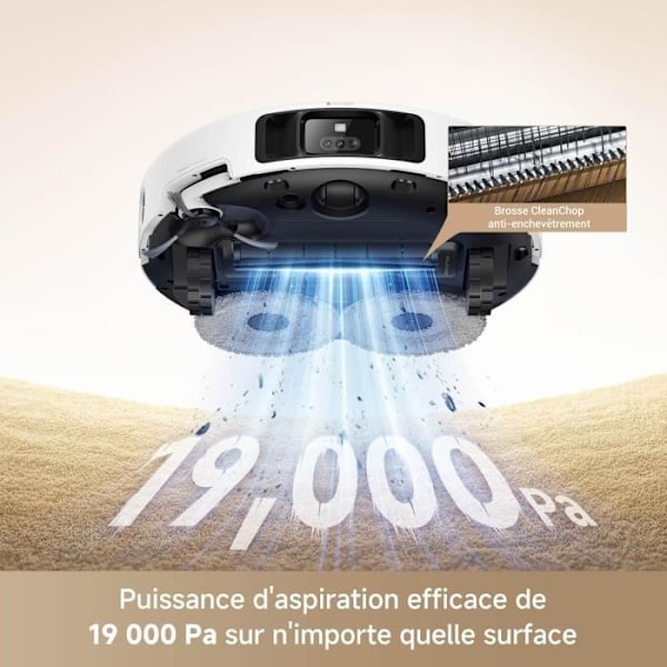 MOVA P50 Pro Ultra - Robotdammsugare med docka - 19 000 Pa - Anti-trasselborste - Automatisk rengöring
