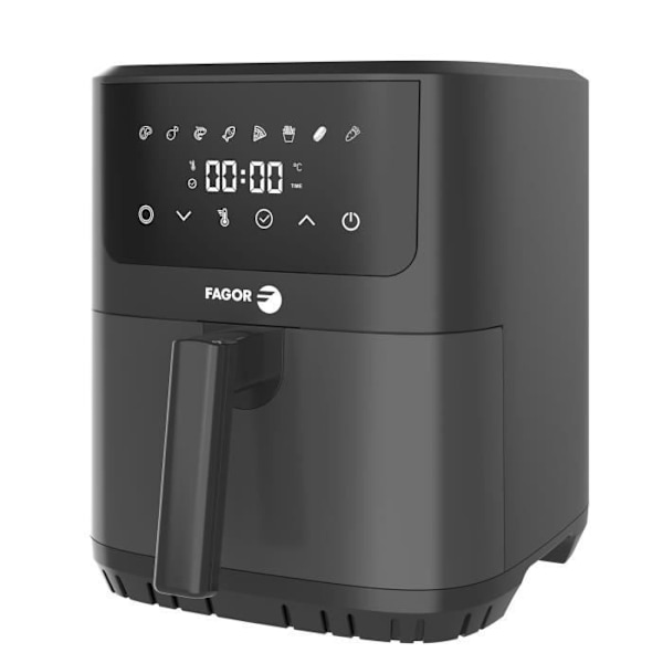 Oljefri fritös - FAGOR - Airfryer FGR65 - Kapacitet 6,5L - 8 matlagningsprogram - 1600W