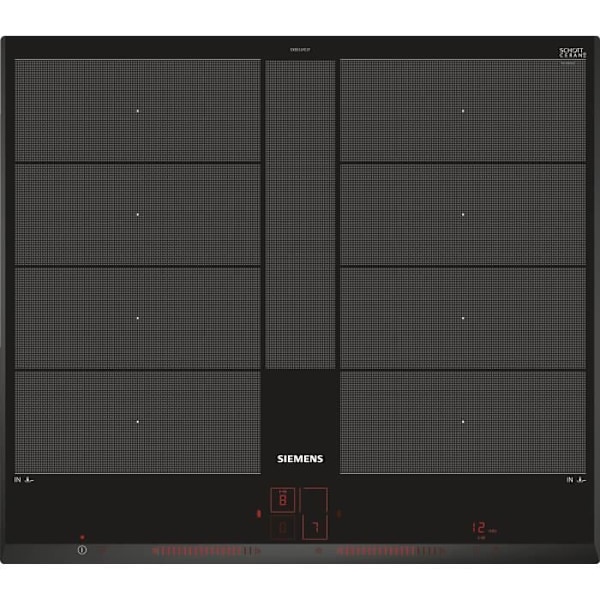 60cm induktionshäll - SIEMENS - 4-brännare - 59,2 x 52,2 cm - Svart - IQ700 - EX651LYC1F