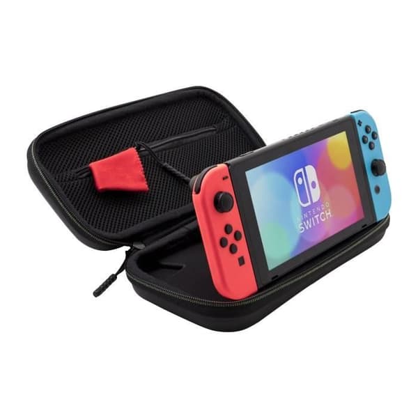 Bärväska - PDP - 1 UP Lyser i mörkret - Nintendo Switch - Svart