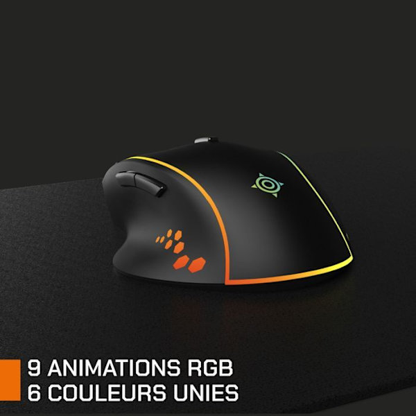 Gamingmus - Trådlös - Nova Gaming - Persee - Svart