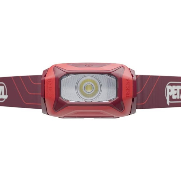 Strålkastare - PETZL - TIKKINA - 300 lumen - 3 AAA/LR03-batterier ingår - Röd