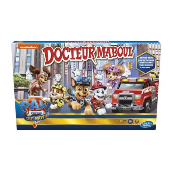 DOCTEUR MABOUL - The Game: Paw Patrol - The Movie - brädspel för barn - från 6 år - spel Nickelodeon Paw Patrol