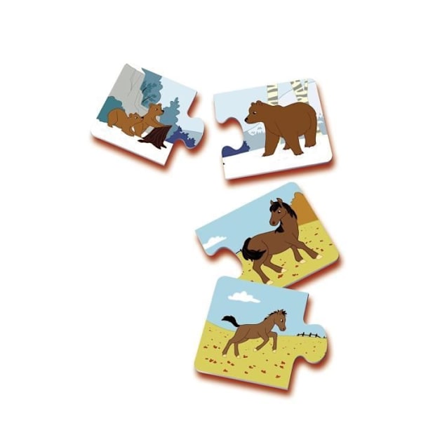 RAVENSBURGER Puzzle mamma och hennes små