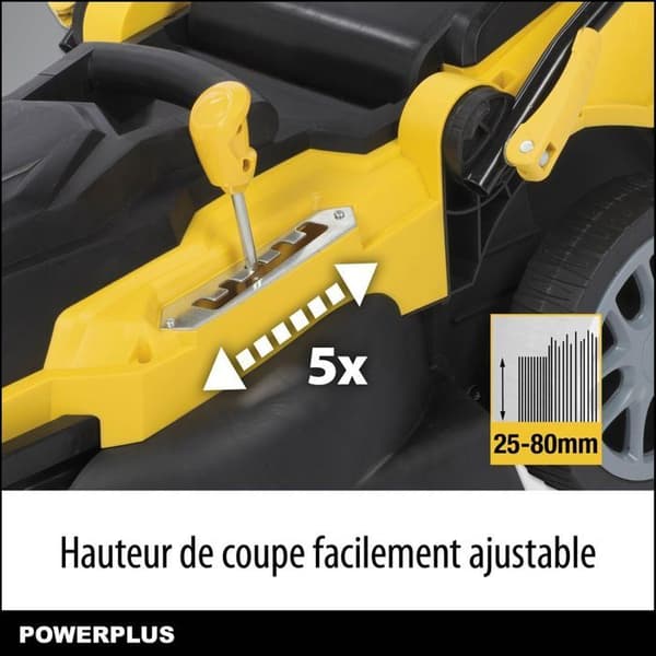 POWERPLUS Elektrisk gräsklippare 2000W 42cm - Mulching