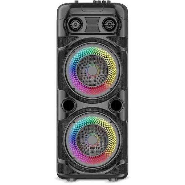 Upplyst karaokehögtalare - INOVALLEY - KA123-XXL - Bluetooth V5.0 - 75 cm - 900 W - Svart