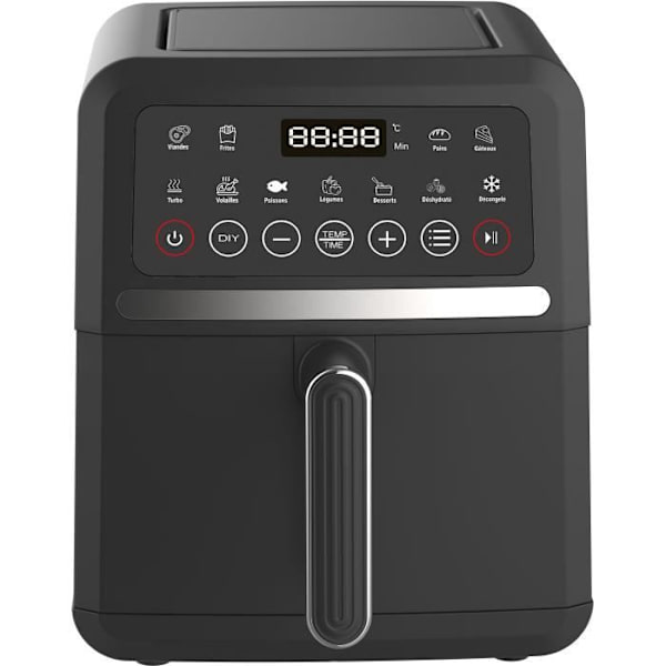 Dietfritös - LITE BALANS - 8725 - Crousty light - 5 L - 1500 W - 12 program - Svart