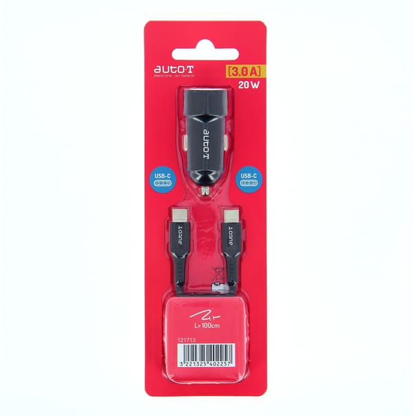 Billaddarsats - AUTO T - 540225 - USB-C - 20 W - 5 A