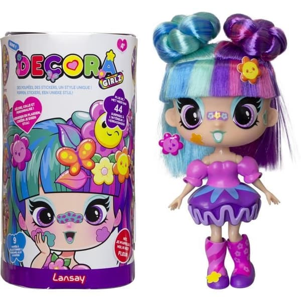 Docka - LANSAY - 55102 - Decora Girlz - Minimodedockor att anpassa - Blomma