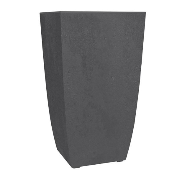 EDA Blomlåda - DIVA BASALT - Antracitgrå - Hög fyrkantig - 42 L - 43,5 x 43,5 x H.78,2 cm - EDA - Avtagbar innerlåda