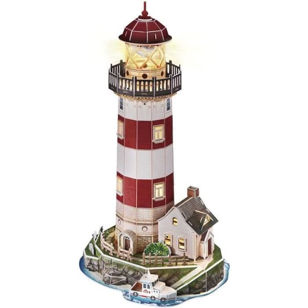 3D Lighthouse Puzzle - Byggspel - EXPLORA - 72 bitar - från 8 år och uppåt
