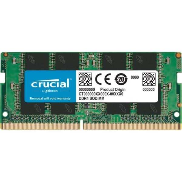CRUCIAL PC Memory DDR4 PC19200 C17 SO DIMM 2400MHZ 16384 1B