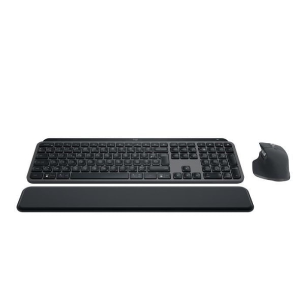 Trådlöst tangentbord - LOGITECH - MX Keys S Combo - Bluetooth - Bakgrundsbelyst - Tysta tangenter - Grafit