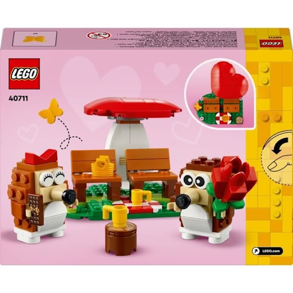 LEGO 40711 Igelkottars picknick - Leksak med svamp att bygga för 8-åringar