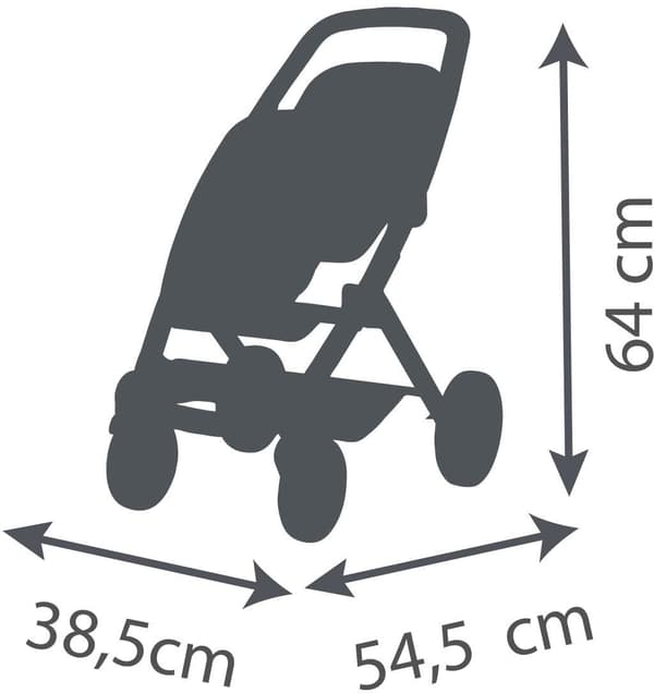 SMOBY - Maxi-Cosi - Tvillingvagn, Beige - För dockor - Från 3 år