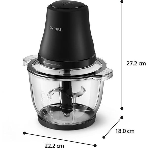 Elektrisk köttkvarn - PHILIPS 3000-serien - HR1502/00 - 500 W - Svart