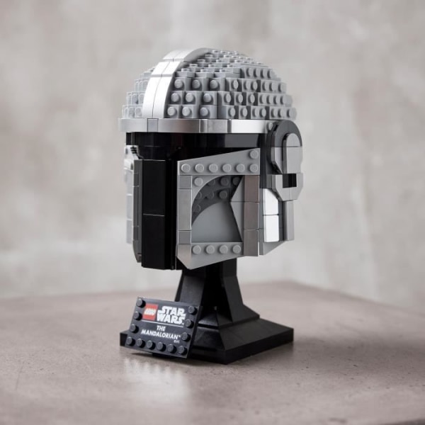 LEGO 75328 Star Wars Den Mandalorian hjälm samlarmodell kit att bygga, dekoration och present för vuxna