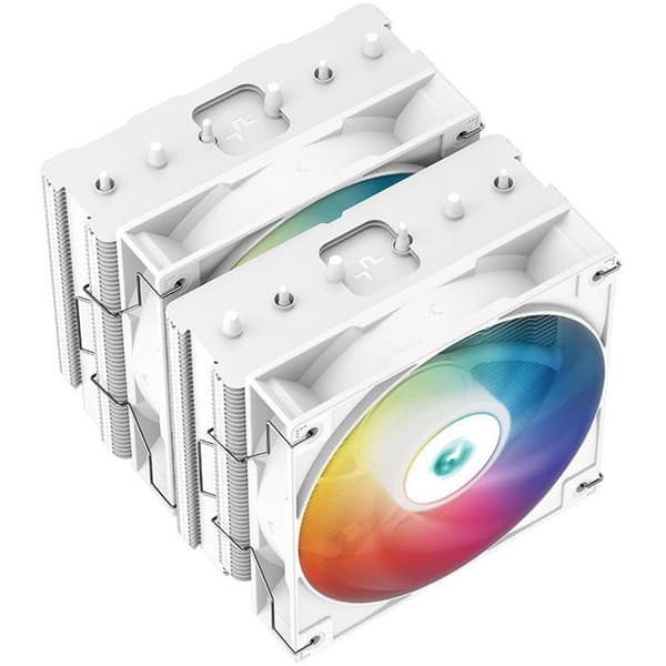 DEEPCOOL Gammaxx AG620 ARGB (Vit) - A-RGB CPU-kylare - 2x120mm