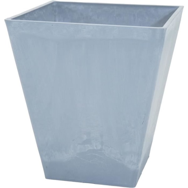 Kruka - MEGA KOLLEKTIONER - Ecostone Square - 41 x 45 cm - Grå