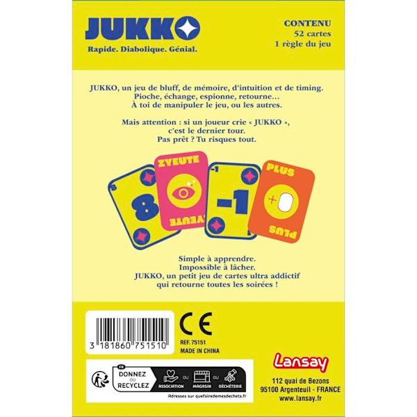 JUKKO - Brädspel - LANSAY - Från 8 år