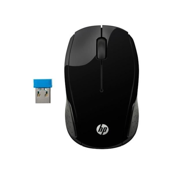 HP Wireless 200 Mouse X6W31AA - Svart