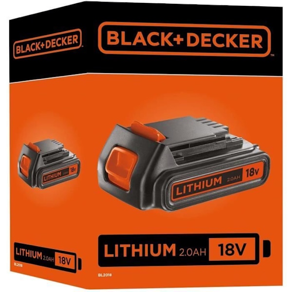 Litium 18V Black+Decker Battery 2.0 Ah - BL2018 -XJ