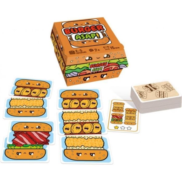 Burger ASAP - Asmodee - Speed game - 7 åringar