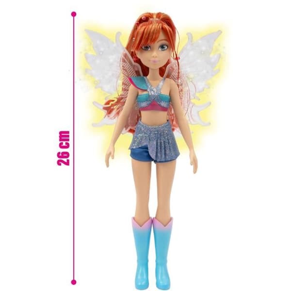Winx docka med lysande vingar - Bloom - 26 cm - Från 3 år - WNX781