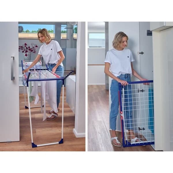 Leifheit Pegasus 160 Solid Slim torkställning 16 m, fällbar, vit 81620 vit one size