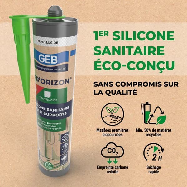 Geb'Orizon multistöd sanitetssilikon - GEB - Genomskinlig - 310 ml