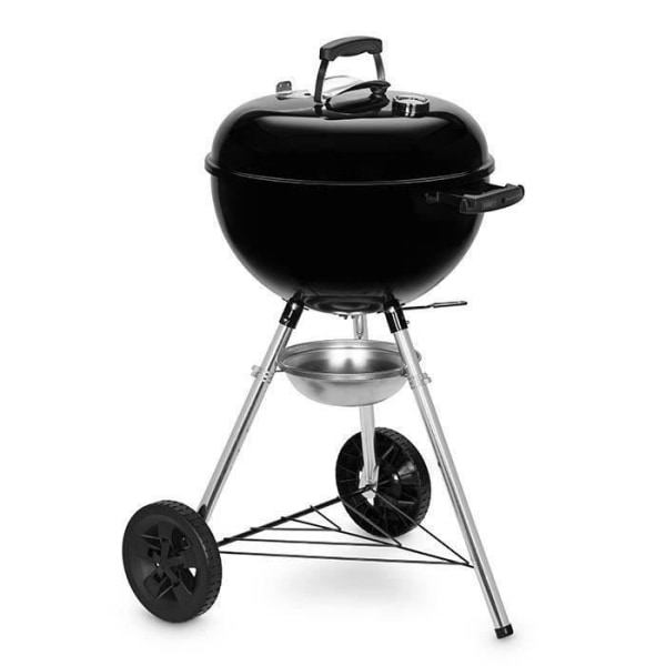 WEBER Original Vattenkokare E-4710 Charcoal Skäggcue - Emaljerat stål - Diameter 47cm - Termometer integrerad i locket - System