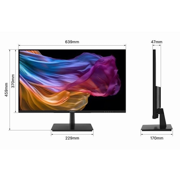 PC-skärm - JAPANNEXT - 28 4K UHD - IPS - 60Hz - 1 DP 1.2 - 2 HDMI 2.0