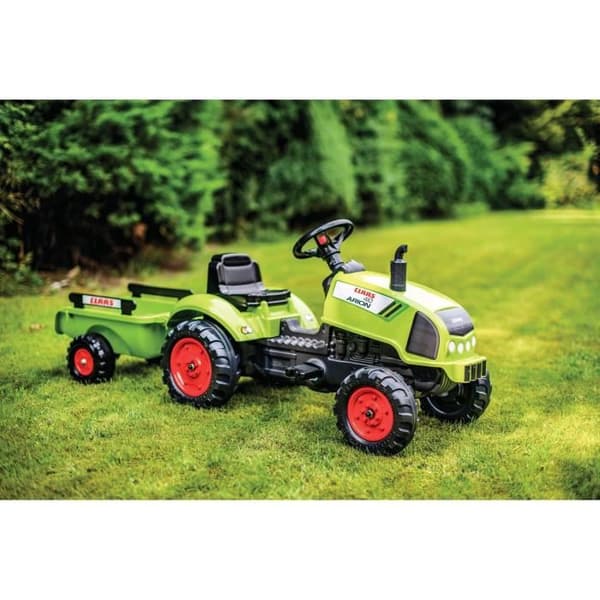 FALK Claas pedaltraktor med släp