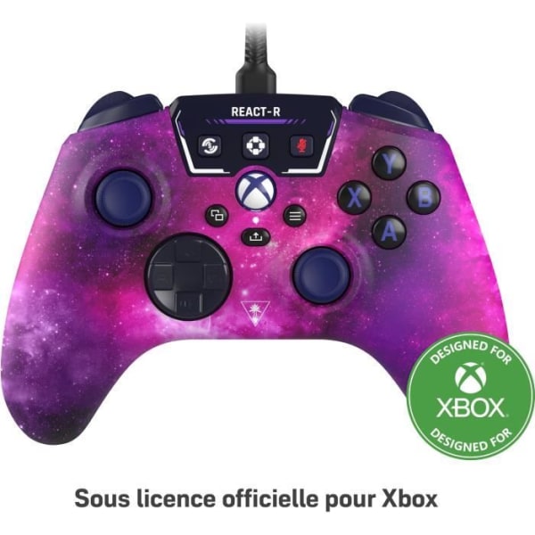 Trådbunden spelkontroll - TURTLE BEACH - REACT-R - Nebula - Xbox & Windows