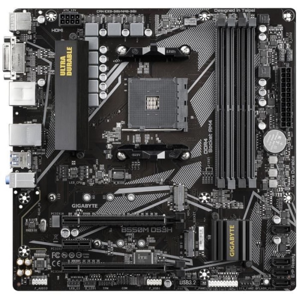 Gigabyte B550M DS3H moderkort