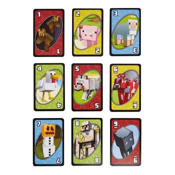 Mattel Games - Uno Minecraft - Kortspel - Från 7 år - UNO - FPD61
