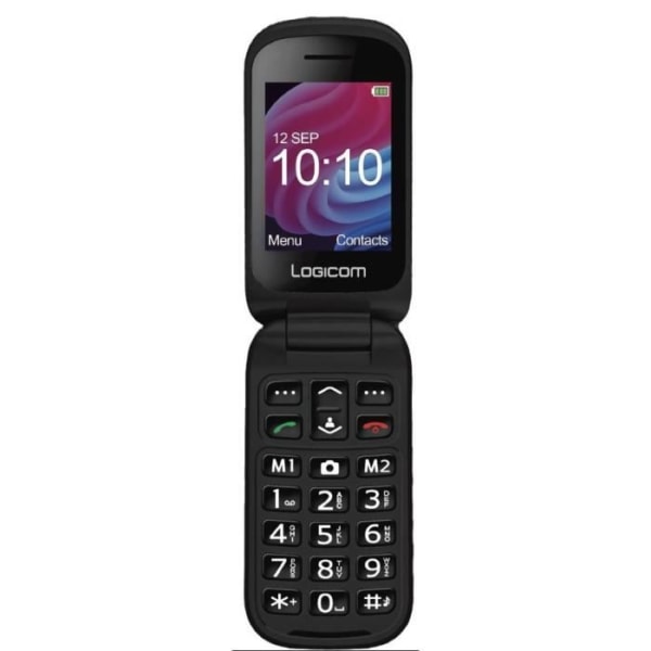 Mobiltelefon - LOGICOM - Fleep XL - Svart