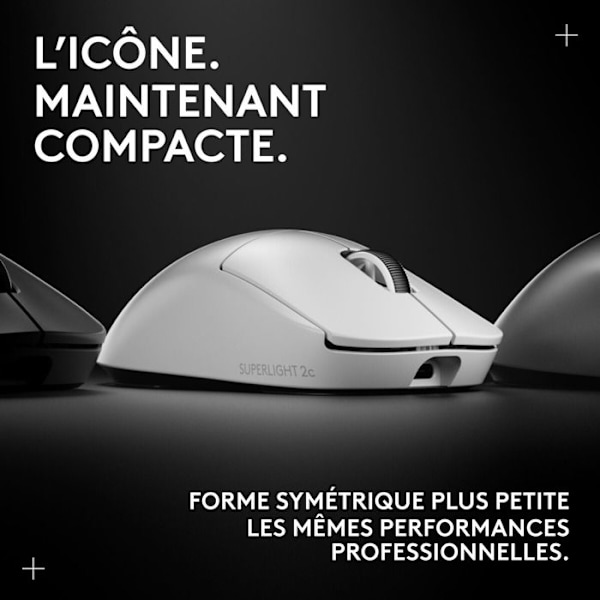 Mus - Trådlös - Logitech G - PRO X Superlight 2c - Vit