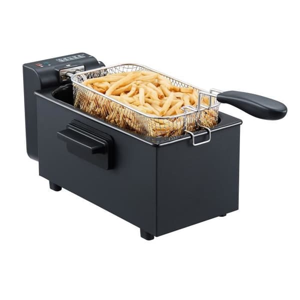 Fritös - CONTINENTAL EDISON - CEFR3BLK - 3 L - 2000 W - 1 korg - Svart