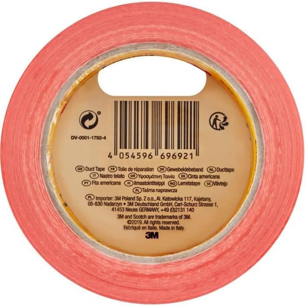 3M Universal Reparationsduk med hög synlighet - Orange - 25mx48mm